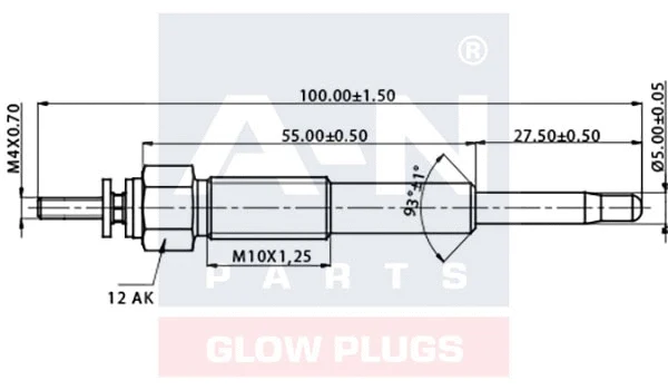 Bougie de préchauffage A-N PARTS A-N095093