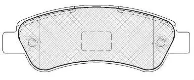 Kit de plaquettes de frein, frein à disque FIT FP1490