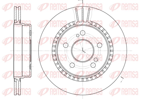 Disque de frein REMSA 62036.10