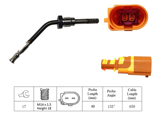 Capteur, température des gaz LEMARK LXT013