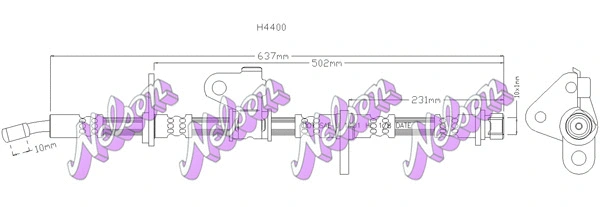 Flexible de frein KAWE H4400