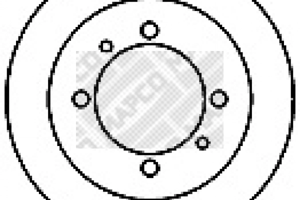 Disque de frein MAPCO 25521