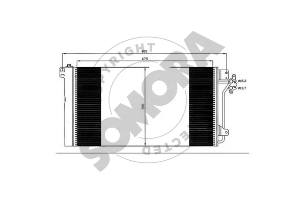 Condenseur, climatisation SOMORA 354160