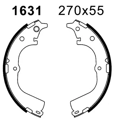 Jeu de mâchoires de frein BSF 01631
