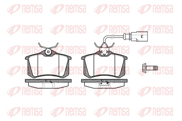 Kit de plaquettes de frein, frein à disque REMSA 0263.02