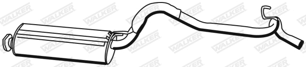 Silencieux arrière WALKER 22466
