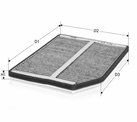Filtre, air de l'habitacle TECNECO FILTERS CK5848C