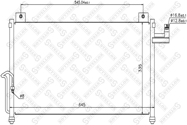 Condenseur, climatisation STELLOX 10-45120-SX