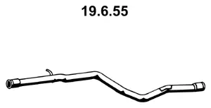 Tuyau d'échappement EBERSPÄCHER 19.6.55