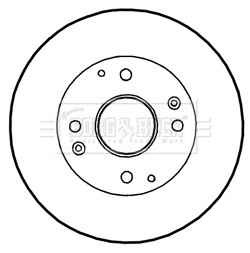 Disque de frein BORG & BECK BBD4350