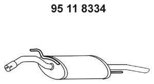 Silencieux arrière EBERSPÄCHER 95 11 8334