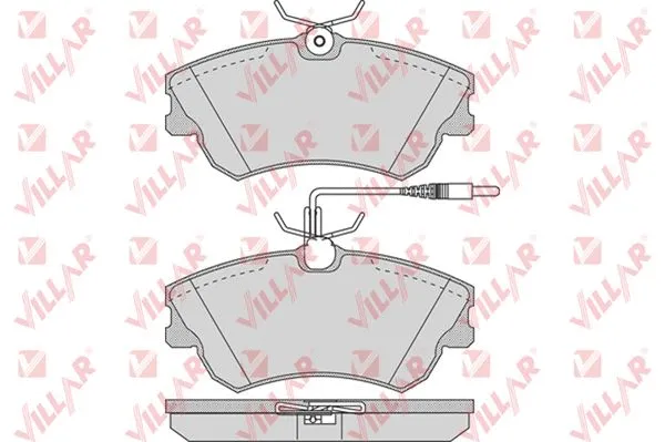 Kit de plaquettes de frein, frein à disque VILLAR 626.0750