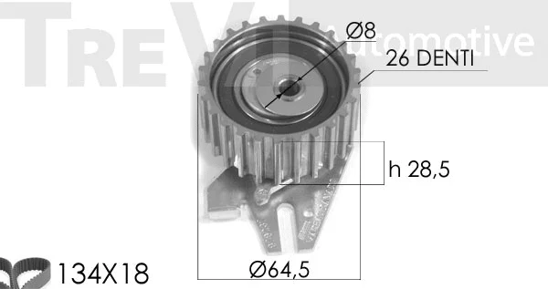 Kit de courroie crantée TREVI AUTOMOTIVE KD1127