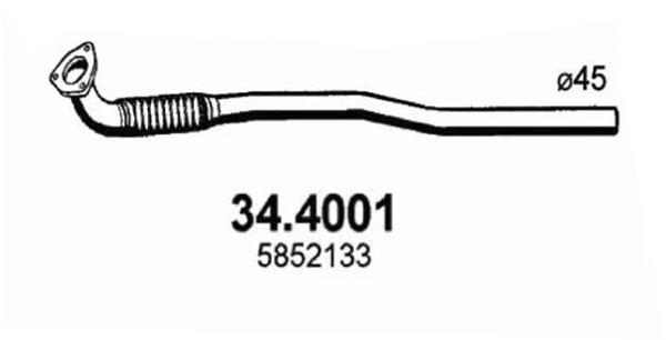 Tuyau d'échappement ASSO 34.4001