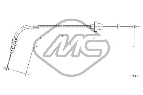 Câble d'accélération Metalcaucho 81533