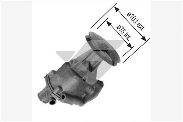 Pompe à eau, refroidissement du moteur HUTCHINSON WP150