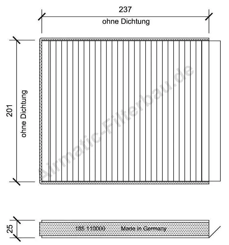 Filtre, air de l'habitacle AIRMATIC Filterbau IF0185