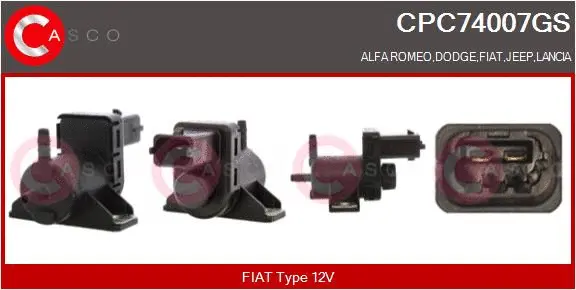 Transmetteur de pression, contrôle des gaz d'échappement CASCO CPC74007GS
