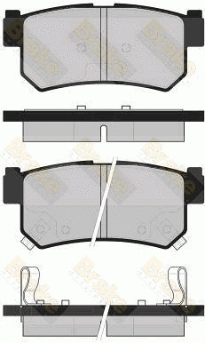Kit de plaquettes de frein, frein à disque Brake ENGINEERING PA1727