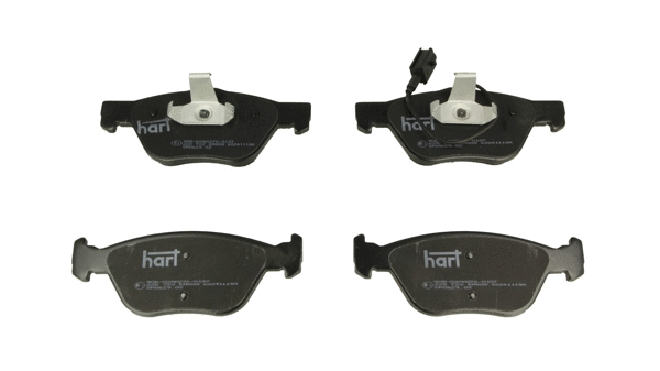 Kit de plaquettes de frein, frein à disque HART 225 722