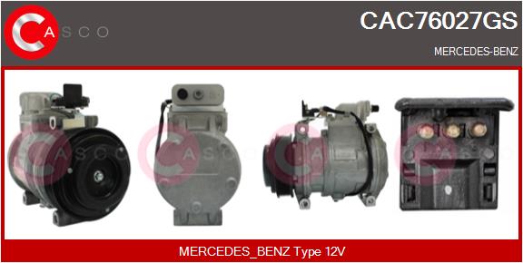 Compresseur, climatisation CASCO CAC76027GS