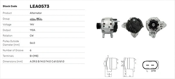 Alternateur LUSA LEA0573