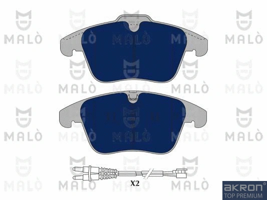 Kit de plaquettes de frein, frein à disque AKRON-MALÒ 1050983