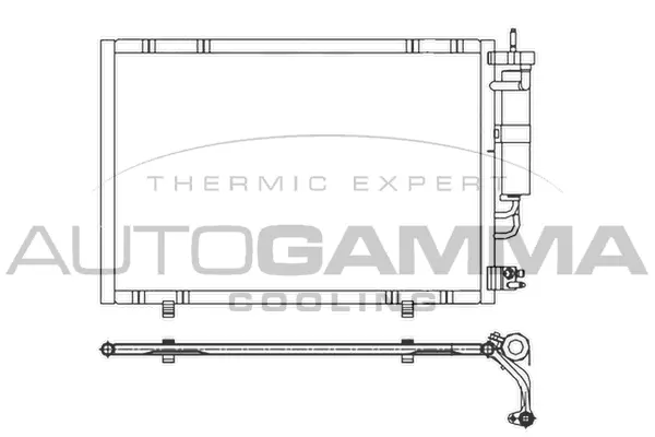 Condenseur, climatisation AUTOGAMMA 107195