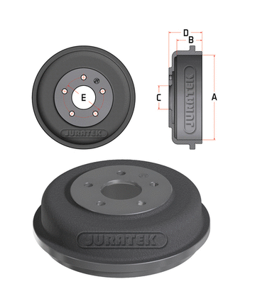 Tambour de frein JURATEK JDR044
