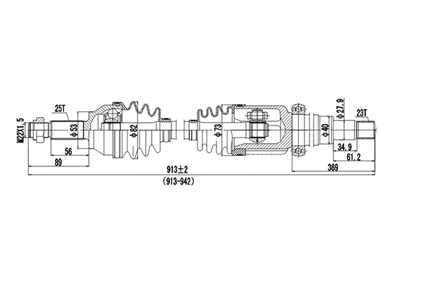Arbre de transmission DYNAMATRIX DDS218217