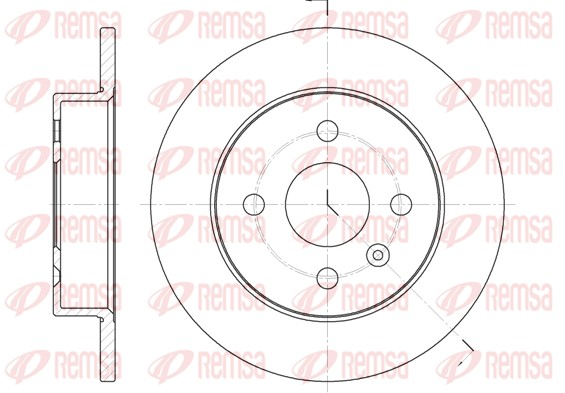 Disque de frein REMSA 6570.00