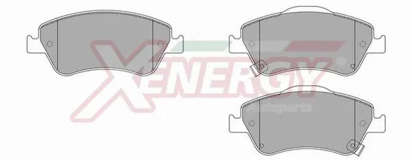 Kit de plaquettes de frein, frein à disque AP XENERGY X41033