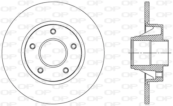 Disque de frein OPEN PARTS BDA2305.10