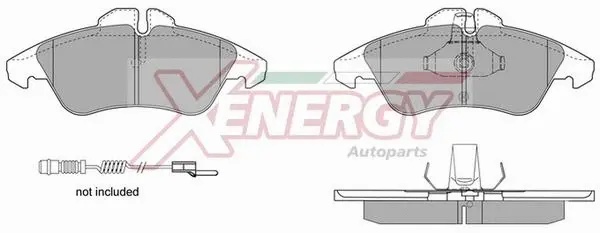 Kit de plaquettes de frein, frein à disque AP XENERGY X40626