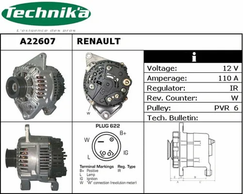 Alternateur Technika A22607