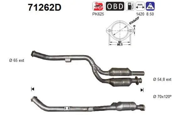 Catalyseur AS 71262D