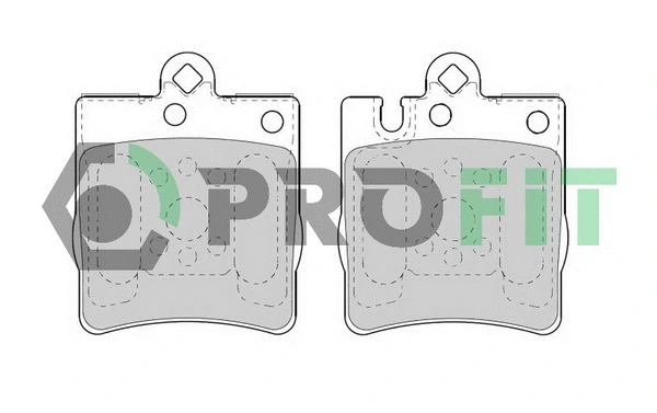 Kit de plaquettes de frein, frein à disque PROFIT 5000-1322 C