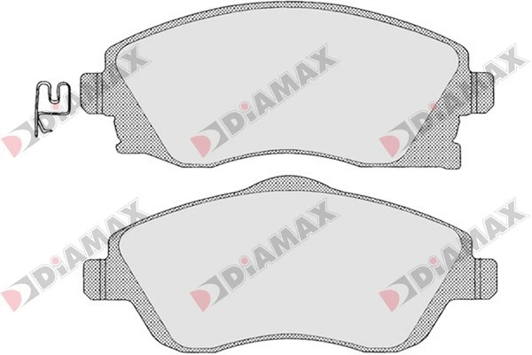 Kit de plaquettes de frein, frein à disque DIAMAX N09289