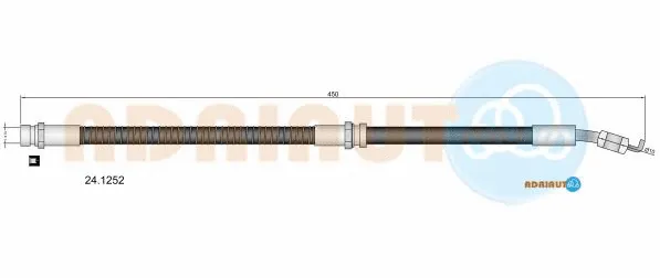 Flexible de frein ADRIAUTO 24.1252