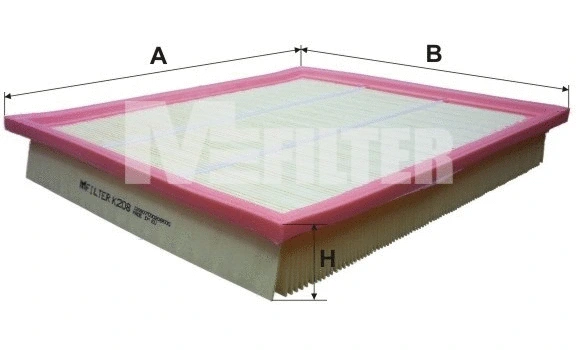 Filtre à air MFILTER K 208