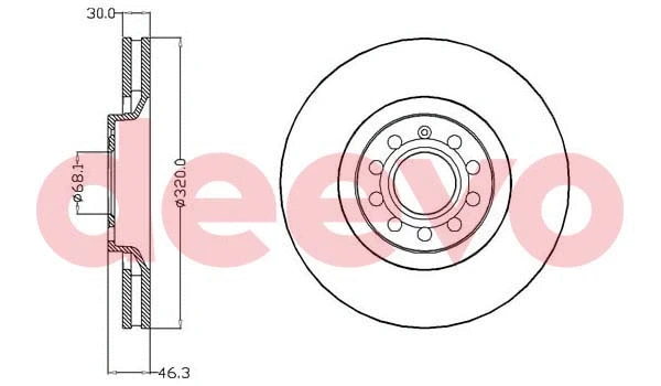 Disque de frein DEEVO BD12820