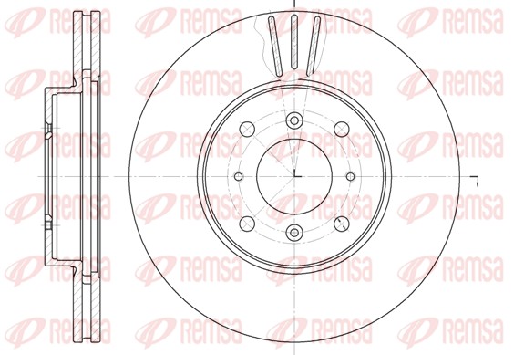 Disque de frein REMSA 61153.10