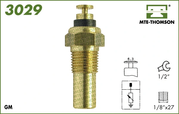 Sonde, température du liquide de refroidissement MTE-THOMSON 3029