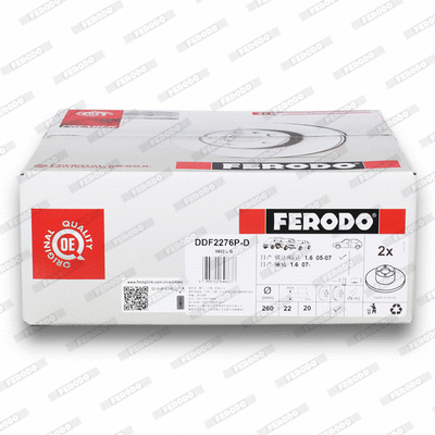 Disque de frein FERODO DDF2276P-D