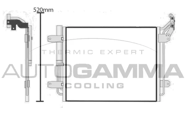 Condenseur, climatisation AUTOGAMMA 105346