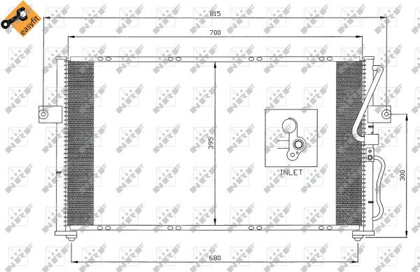 Condenseur, climatisation NRF 35396