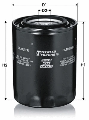 Filtre à huile TECNECO FILTERS OL86