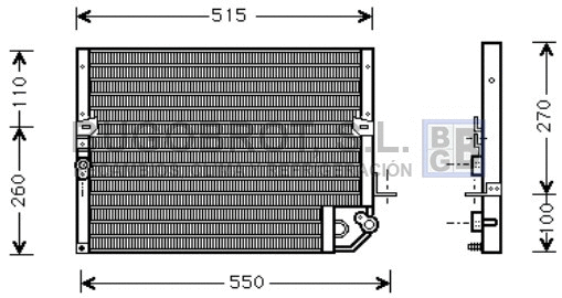 Condenseur, climatisation BUGOBROT 62-TO5118