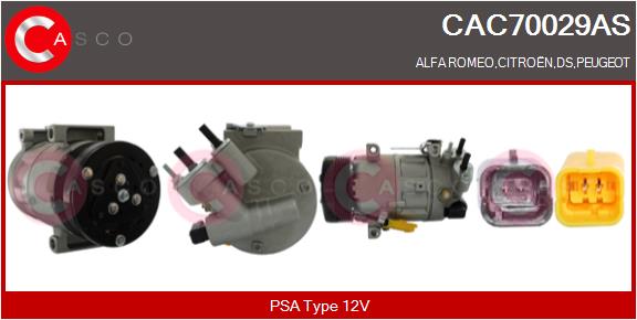 Compresseur, climatisation CASCO CAC70029AS