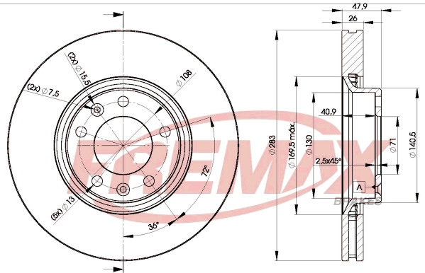Disque de frein FREMAX BD-4660